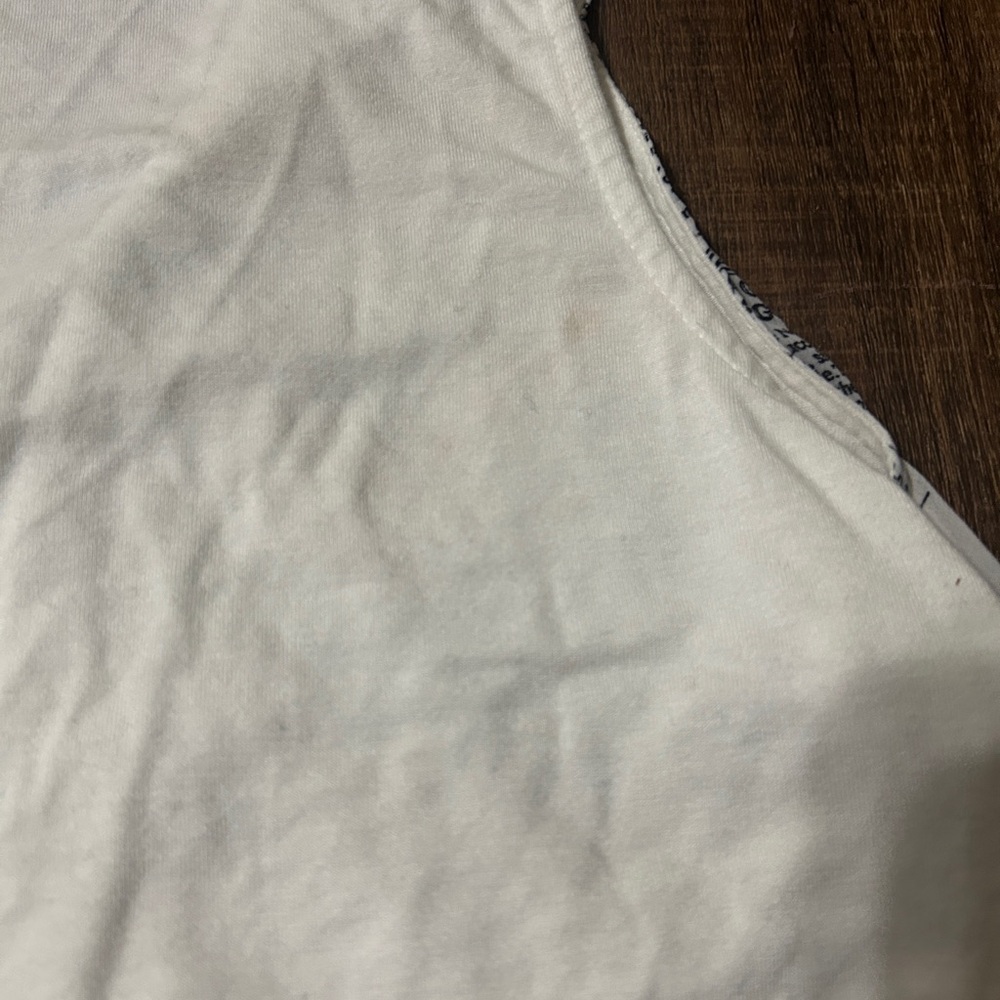 New York & Company Newspaper Print Sleeveless Blouse - XL - Picture 4 of 4